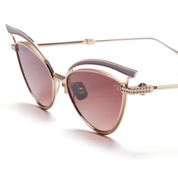 NWT VALENTINO VLS-118C CAT EYE WOMEN SUNGLASSES V-GLASSLINER main image 5